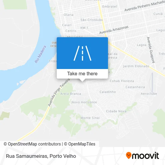 Rua Samaumeiras map