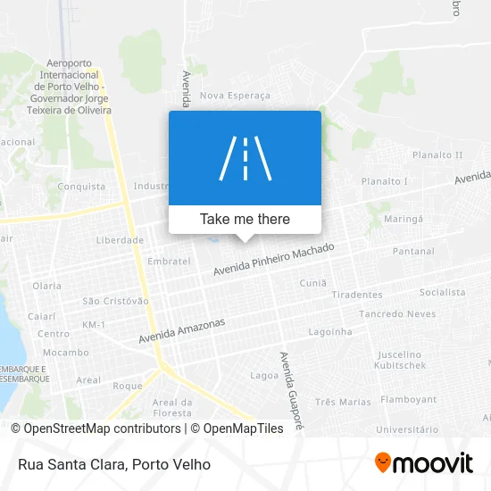 Rua Santa Clara map