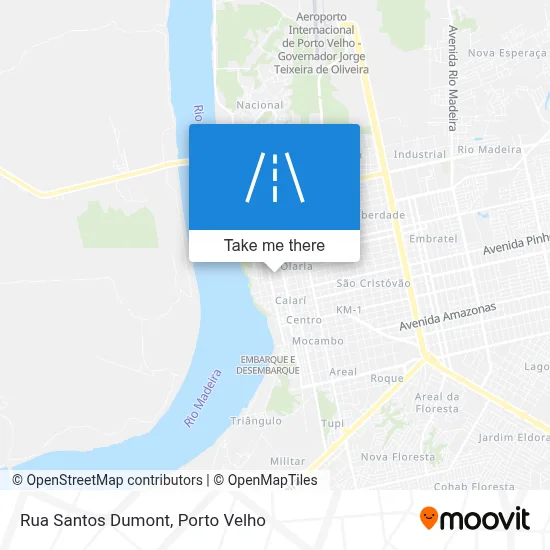Rua Santos Dumont map