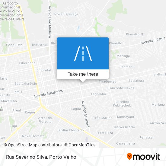Mapa Rua Severino Silva
