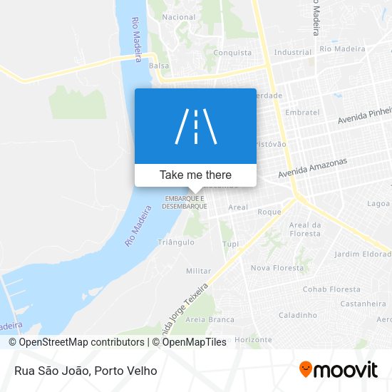 Rua São João map