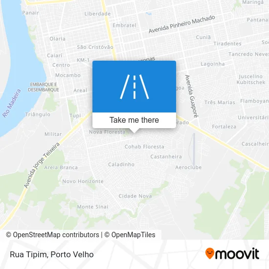 Rua Tipim map
