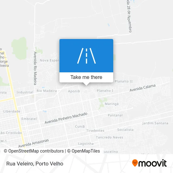 Rua Veleiro map