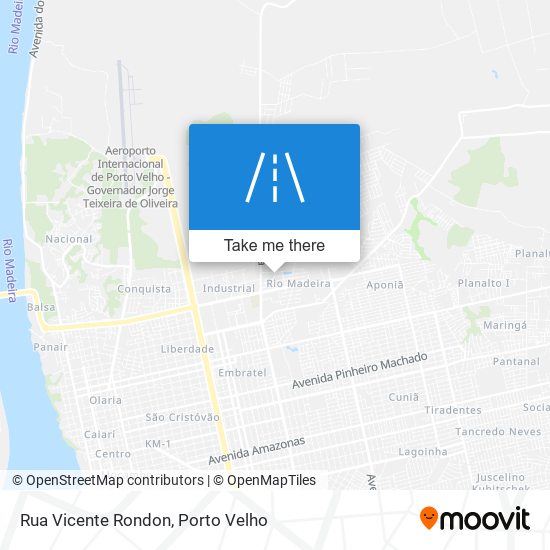 Rua Vicente Rondon map