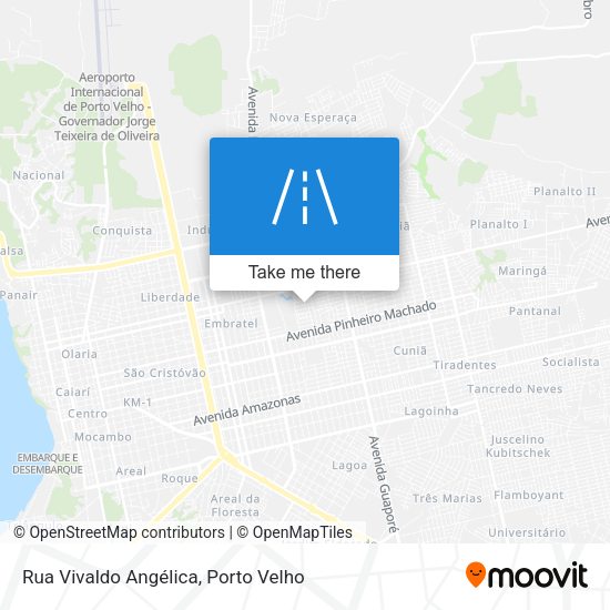 Rua Vivaldo Angélica map