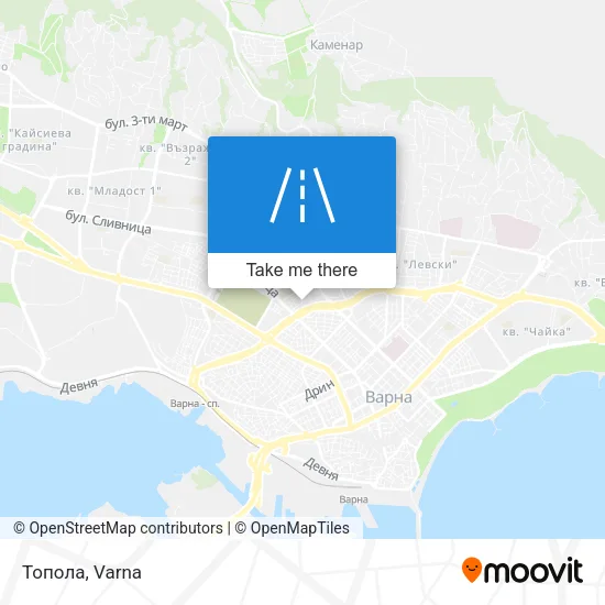 Карта Топола