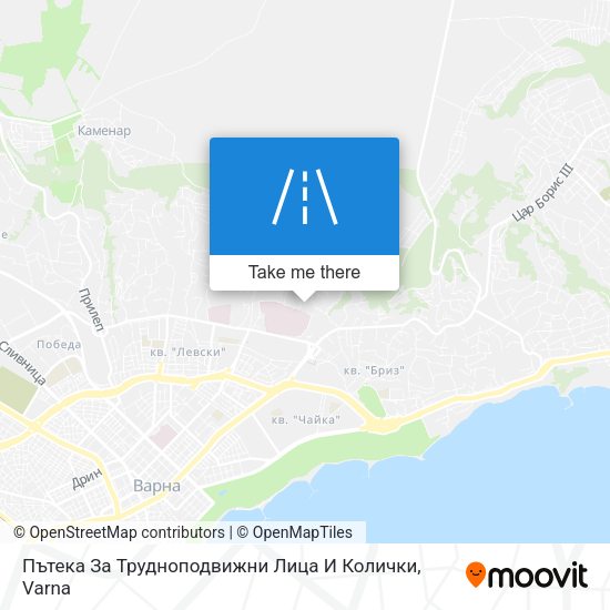 Пътека За Трудноподвижни Лица И Колички map