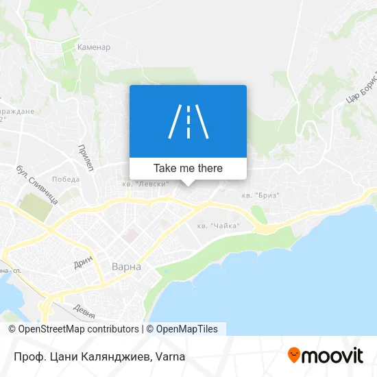 Карта Проф. Цани Калянджиев