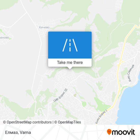 Елмаз map