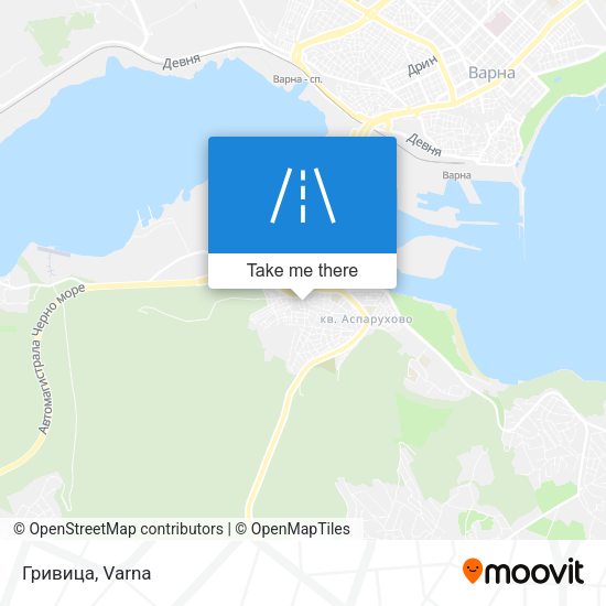 Гривица map
