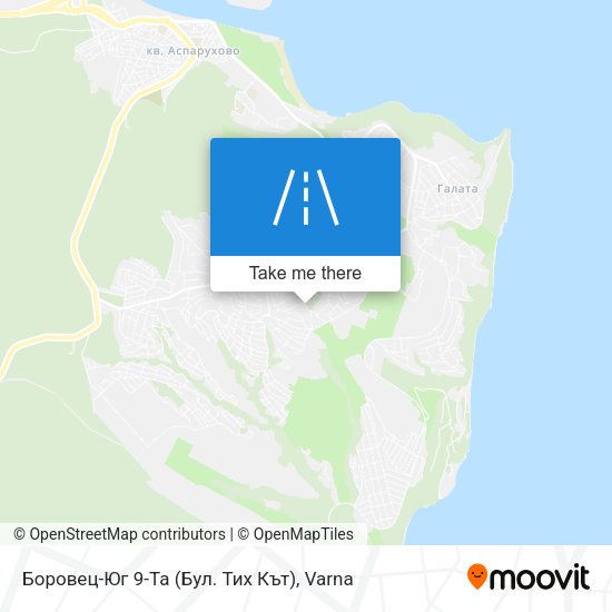 Боровец-Юг 9-Та (Бул. Тих Кът) map