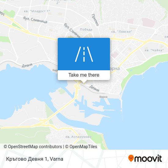 Кръгово Девня 1 map