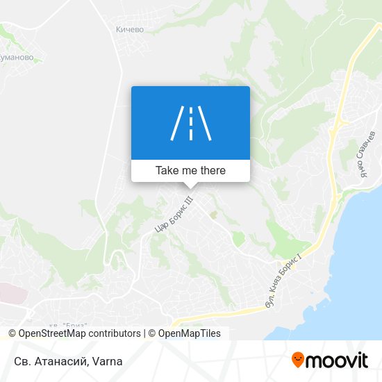 Св. Атанасий map