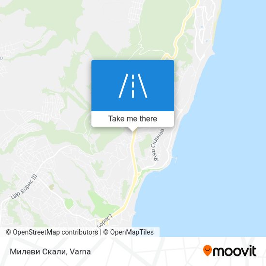 Милеви Скали map