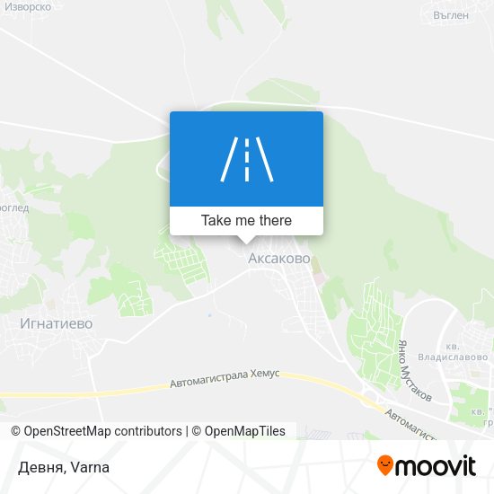 Карта Девня