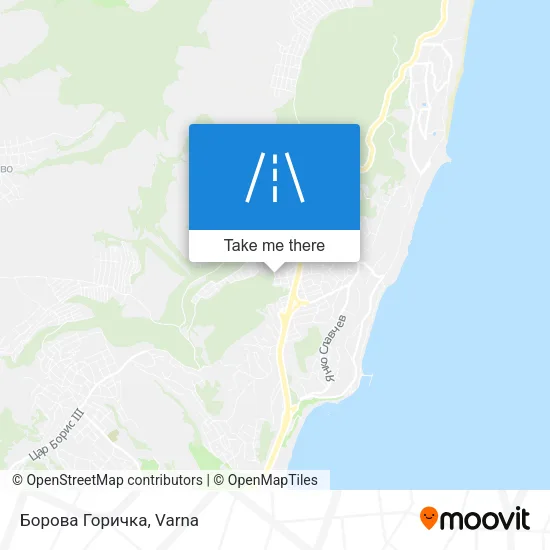 Карта Борова Горичка