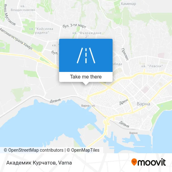 Карта Академик Курчатов
