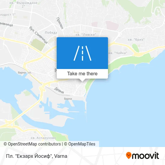 Карта Пл. "Екзарх Йосиф"