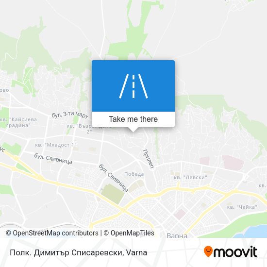 Карта Полк. Димитър Списаревски
