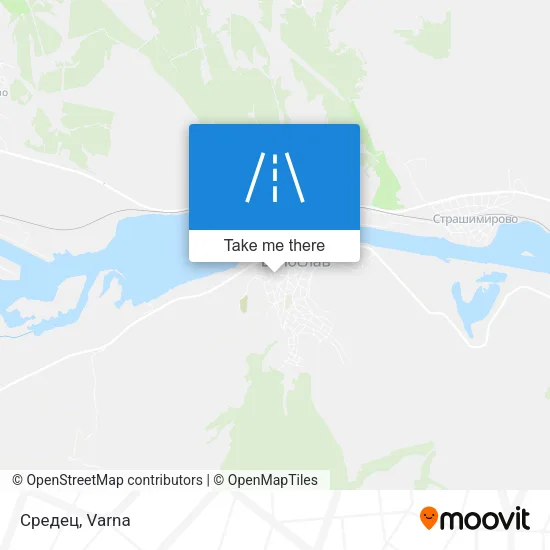 Карта Средец