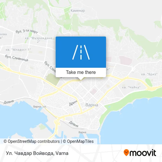 Карта Ул. Чавдар Войвода