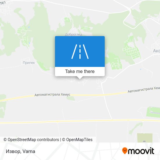 Карта Извор