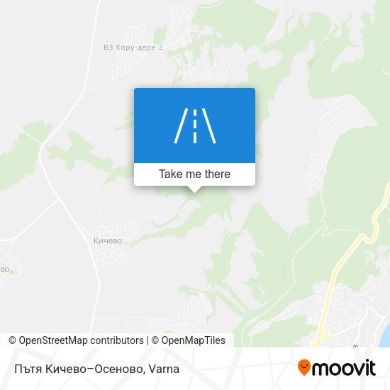 Пътя Кичево–Осеново map