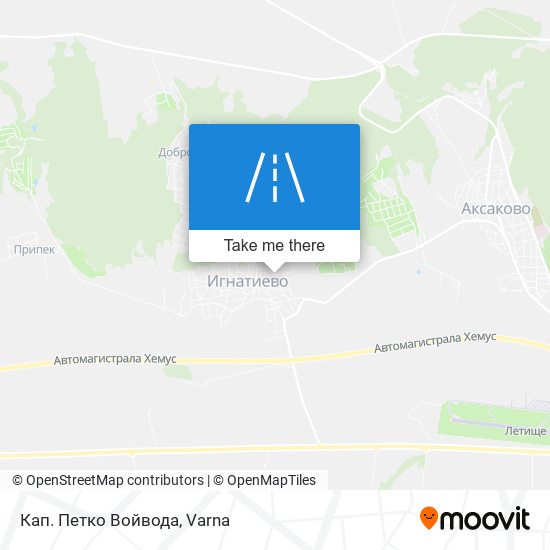 Карта Кап. Петко Войвода