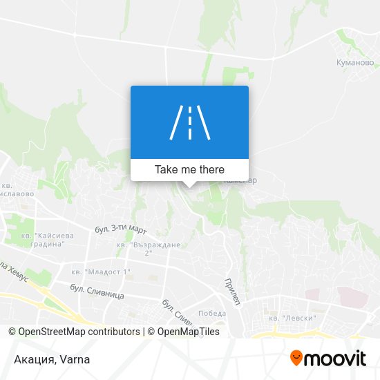 Акация map