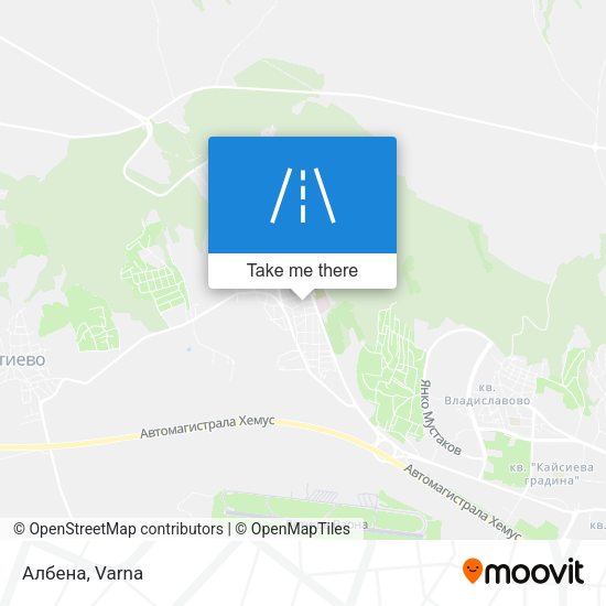 Албена map