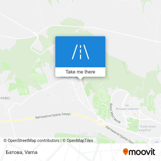 Батова map