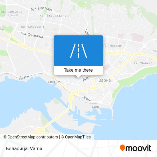 Беласица map