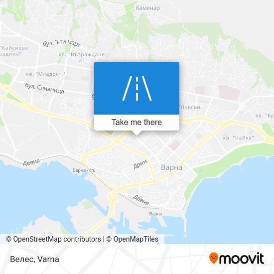 Велес map