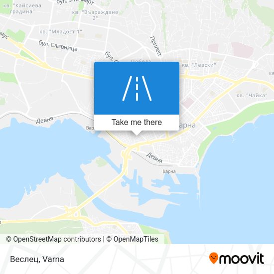 Веслец map