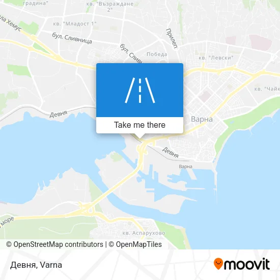 Карта Девня