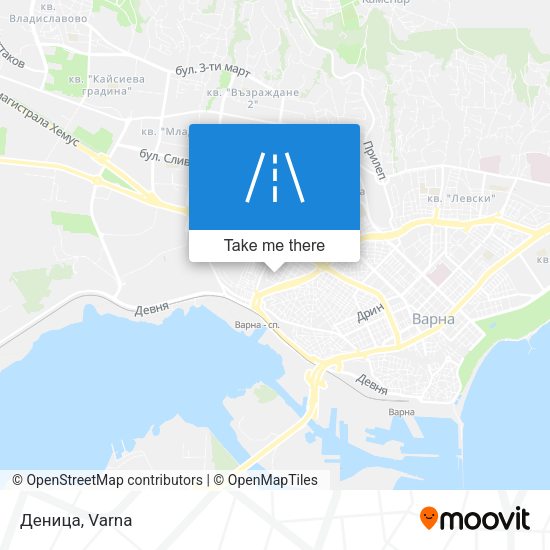 Деница map