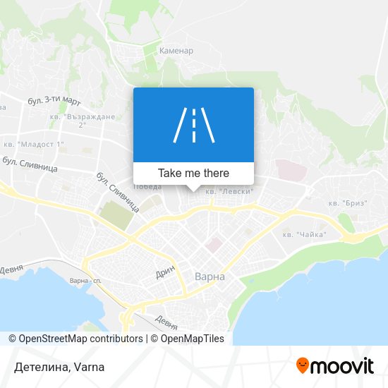 Детелина map