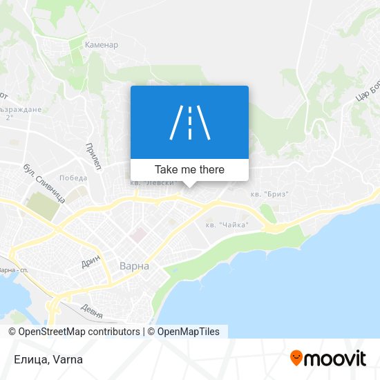 Елица map