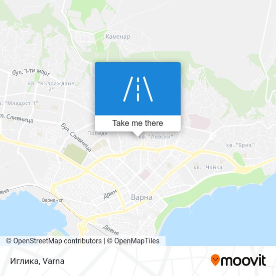 Иглика map