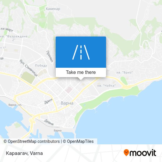 Караагач map
