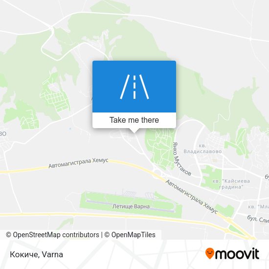 Кокиче map