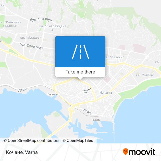 Карта Кочане