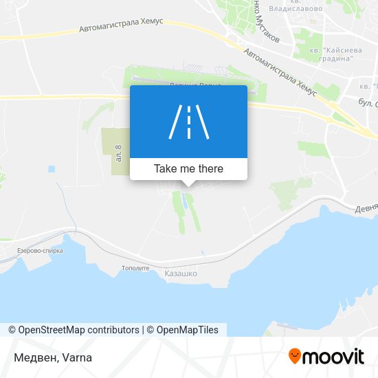 Медвен map