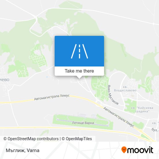 Мъглиж map