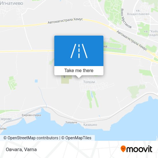 Овчага map