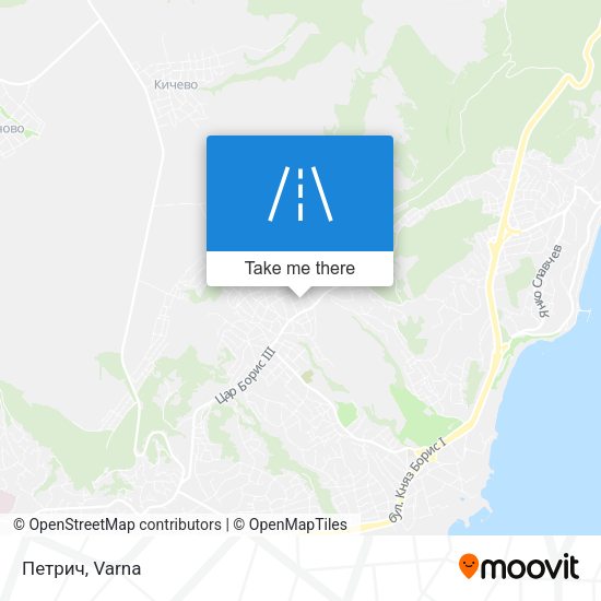 Петрич map