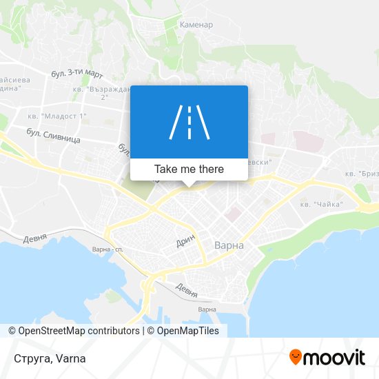 Карта Струга