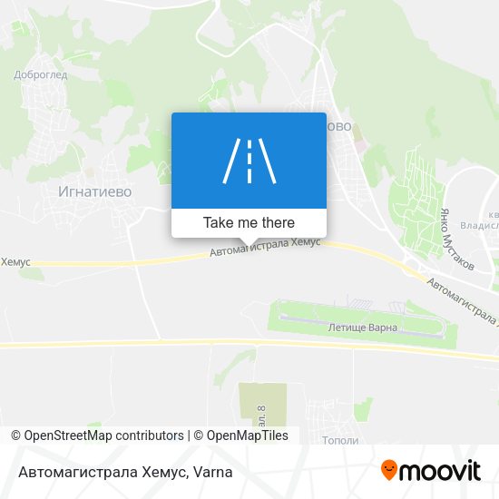 Автомагистрала Хемус map