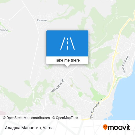 Аладжа Манастир map