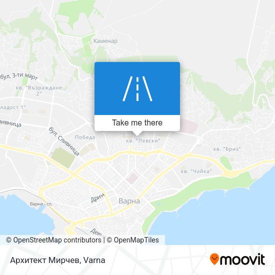 Карта Архитект Мирчев